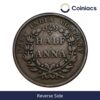 Half Anna East India Company 1835 Copper Coin, British India Uniform Coinage, Collectible. - Image 3