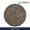 1/2 Pice East India Company 1853 Copper Coin, British India Uniform Coinage, Collectible. - Image 2