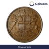 Quarter Anna East India Company 1858 Copper Coin, British India Uniform Coinage, Collectible. - Image 2