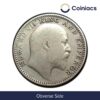 Scarce Half Rupee Edward VII King And Emperor (1905-1910) Silver Coin, British India Uniform Coinage, Collectible. - Image 2