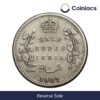 Scarce Half Rupee Edward VII King And Emperor (1905-1910) Silver Coin, British India Uniform Coinage, Collectible. - Image 3
