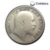 Scarce Half Rupee Edward VII King And Emperor (1905-1910) Silver Coin, British India Uniform Coinage, Collectible.