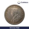Half Rupee George V King Emperor 1912-36 Silver Coin, British India Uniform Coinage, Old Historic Coin. XF Grade - COINIACS - Image 2