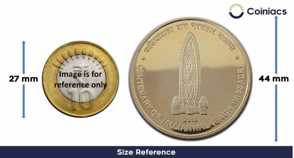 Rare 100 Rupees Centenary of Jallianwala Bagh Massacre 2019 Silver Commemorative Coin, Republic India, Old Historic Coin, UNC Grade - COINIACS - Image 4