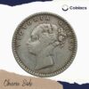 1/4 Rupee Victoria Queen Continuous Legend 1840 CE Silver coin, British India Uniform Coinage, XF - Image 3