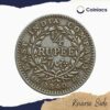 1/4 Rupee Victoria Queen Continuous Legend 1840 CE Silver coin, British India Uniform Coinage, XF - Image 2