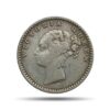 1/4 Rupee Victoria Queen Continuous Legend 1840 CE Silver coin, British India Uniform Coinage, XF