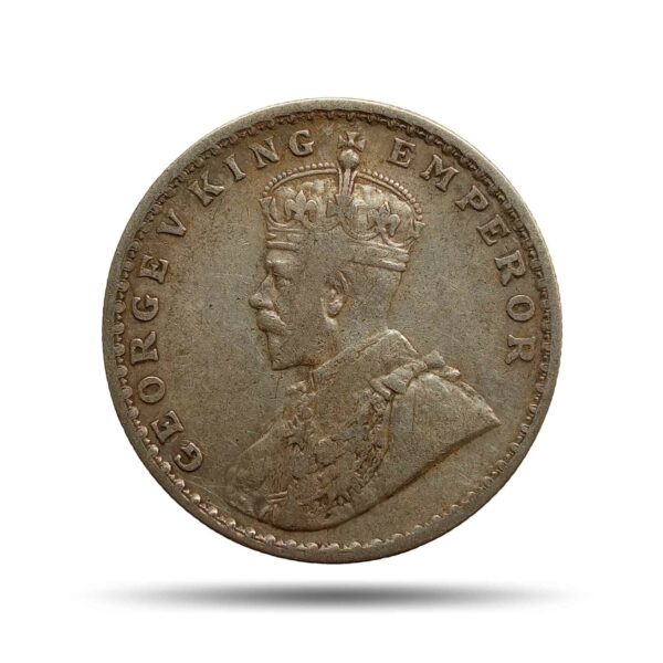 Rare One Rupee George V 1911 CE (Pig Rupee) Silver coin, British India Uniform Coinage, Collectible