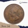Half Pice Sadiq Mohammed Khan V 1359 AH 1940 CE Bronze coin, Princely State of Bhawalpur, Collectible - Image 2