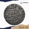 Rare One Rupee Shah Alam II RY 49 12XX AH (No Differentiating Marks) Benaras mint Silver coin, Bengal Presidency, Collectible - Image 3