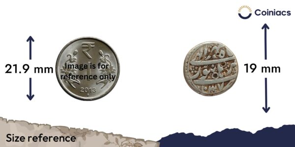 One Rupee Jahangir 1035 AH (Reign 1605-1627 CE) Burhanpur Mint Silver Coin, Mughal Empire, Collectible - Image 4