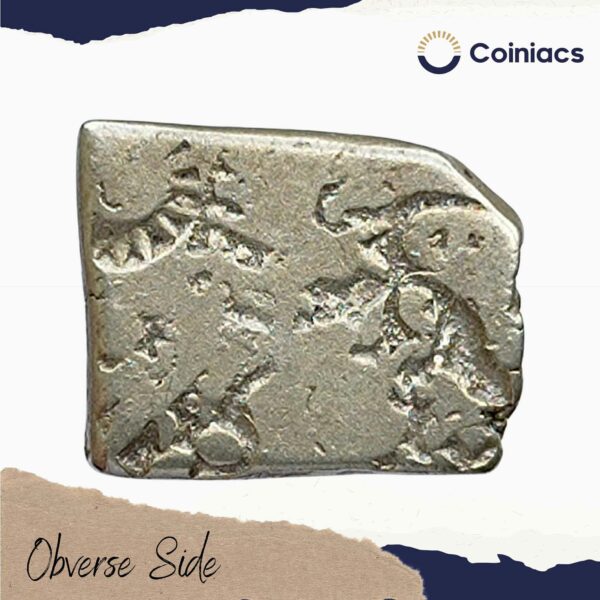 1 Karshapana Mauryan Empire (Punch Mark Coin) (321 BCE - 185 BCE) Silver old coin, Ancient Collectible - Image 2