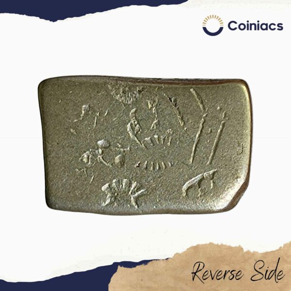 1 Karshapana Mauryan Empire (Punch Mark Coin) (321 BCE - 185 BCE) Silver old coin, Ancient Collectible - Image 3