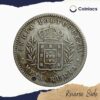 Meia Rupia (1/2 Rupia) Luiz I 1881 Silver old coin, Portuguese India (India Portugueza), Collectible - Image 3