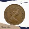 2 Pence Elizabeth II (1971-81) Royal Mint Bronze Foreign Coin, United Kingdom, Collectible - Image 2