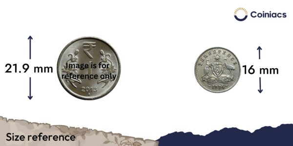 3 Pence George V (1911-36) Silver Foreign Coin, Australia, Collectible. - Image 4