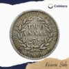 Two Annas Victoria Queen Divided Legend 1841 CE Silver Coin, British India Uniform Coinage, Collectible - Image 3