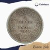 1/4 Rupee Victoria Empress 1891 CE Silver coin, British India Uniform Coinage, Fine - Image 3