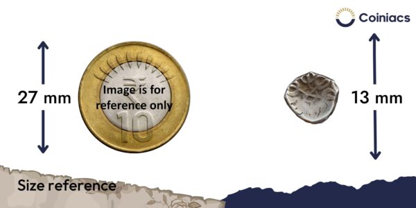 1/8 Satamana Pushkarasarin 6 BC Silver coin, Gandhara Janapada, Collectible - Image 4