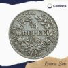 Rare 1/4 Rupee William IIII 1835 'F' Incuse Calcutta Mint Silver Old Coin, British India Uniform Coinage, Collectible. - Image 3