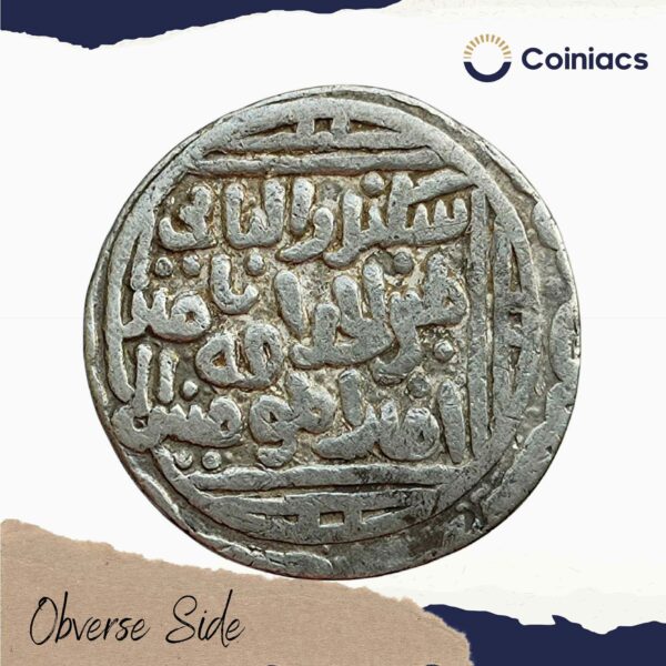 1 Tanka Ala al-Din Muhammad Khilji (Alauddin Khilji ) (ND 1296-1316 CE) Silver Historic Coin, Khalji Dynasty of Delhi Sultanate, Collectible. - Image 2