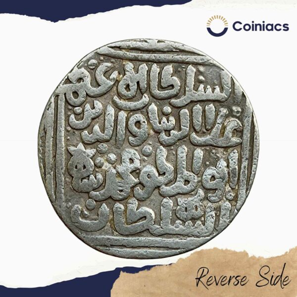 1 Tanka Ala al-Din Muhammad Khilji (Alauddin Khilji ) (ND 1296-1316 CE) Silver Historic Coin, Khalji Dynasty of Delhi Sultanate, Collectible. - Image 3