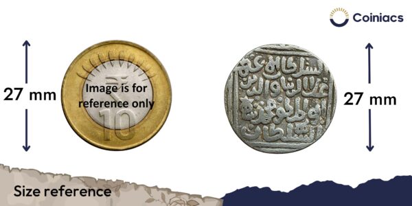 1 Tanka Ala al-Din Muhammad Khilji (Alauddin Khilji ) (ND 1296-1316 CE) Silver Historic Coin, Khalji Dynasty of Delhi Sultanate, Collectible. - Image 4