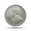 Half Rupee George V King Emperor 1936 Calcutta Mint Silver Coin, British India Uniform Coinage, UNC
