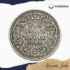 Two Annas Victoria Empress 1889 Bombay Mint Silver Coin, British India Uniform Coinage, Collectable - Image 3