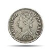Two Annas Victoria Empress 1889 Bombay Mint Silver Coin, British India Uniform Coinage, Collectable