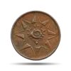 1 Cash Bala Rama Varma II (ND 1939-40 CE) Bronze Old Coin, Princely State of Travancore, Collectible