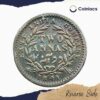 Two Annas Victoria Queen Divided Legend 1841 CE (With Sherif) 9 Berries (5L + 4R) Silver Coin, British India Uniform Coinage, Fine - Image 3