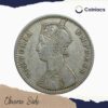One Rupee Victoria Empress 1891 'C' Incuse Calcutta Mint Silver Coin, British India Uniform Coinage, Collectable - Image 2