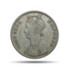 One Rupee Victoria Empress 1891 'C' Incuse Calcutta Mint Silver Coin, British India Uniform Coinage, Collectable