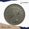 One Rupee Victoria Queen Continuous Legend 1840 Silver Coin, British India Uniform Coinage, XF - Image 2