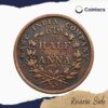 Scarce Half Anna East India Company (Key Date) 1845 CE Copper Coin, British India Uniform Coinage, Collectible - Image 3