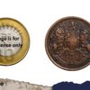 Scarce Half Anna East India Company (Key Date) 1845 CE Copper Coin, British India Uniform Coinage, Collectible - Image 4