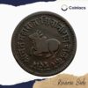 Paw Anna (1/4 Anna) Shivaji Rao (Depicting Bull) 1945 VS 1888 CE Copper Coin, Princely State of Indore, Collectible. - Image 3