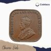 1 Cent George V King Emperor of India 1920 CE Calcutta Mint Bronze Coin, Straits Settlements, Collectible. - Image 2