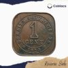 1 Cent George V King Emperor of India 1920 CE Calcutta Mint Bronze Coin, Straits Settlements, Collectible. - Image 3
