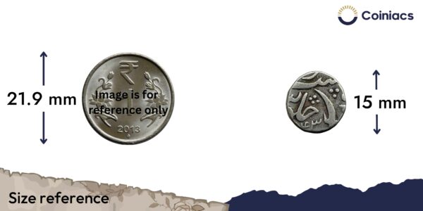 Half Rupee Ganpat Rao RY 43 (126X AH) Silver Coin, Princely State of Baroda, Collectable - Image 4