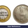 5 Rupees Indra Gandhi 1985 (Large Size Flan) Cupro-Nickel Commemorative Coin, Republic India Decimal Series, UNC - Image 4