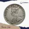 Rare One Rupee George V 1911 CE (Pig Rupee) Calcutta Mint Silver coin, British India Uniform Coinage, Collectible - Image 2