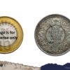 Rare One Rupee George V 1922 CE (Key Date) Bombay Mint Silver coin, British India Uniform Coinage, Collectible. - Image 4
