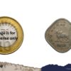 Scarce Two Annas (Bull Anna) 1954 Bombay Mint Copper Nickel Coin, Republic India Anna Series, Collectible - Image 4