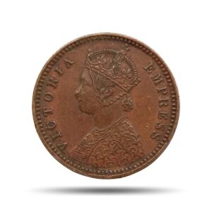 1/12 Anna Victoria Empress 1891 Copper Coin, British India Uniform Coinage, Collectible