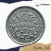 Two Annas Victoria Queen Divided Legend 1841 CE (With Sherif) 9 Berries (5L + 4R) Silver Coin, British India Uniform Coinage, Collectible - Image 3