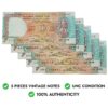 NOTAPHILY Rare Authentic Vintage Set of UNC 10 Rupees Shalimar Garden Issue (5 Pieces SET), Uncirculated Condition. - Image 3