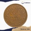 Rare Half Anna Victoria Queen 1876 Calcutta Mint (Obv B Rev II) Copper Coin, British India Uniform Coinage, Collectible. - Image 3