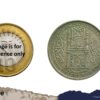 One Rupee Mir Usman Ali Khan RY-32 1361 AH (1941-1946 CE) Silver old coin (Note :Usman Ali Type 3), Princely State of Hyderabad, Collectible. - Image 4